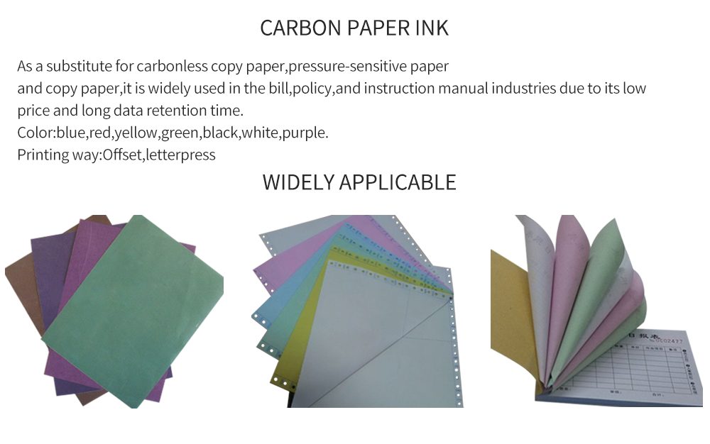 Black carbon offset printing ink