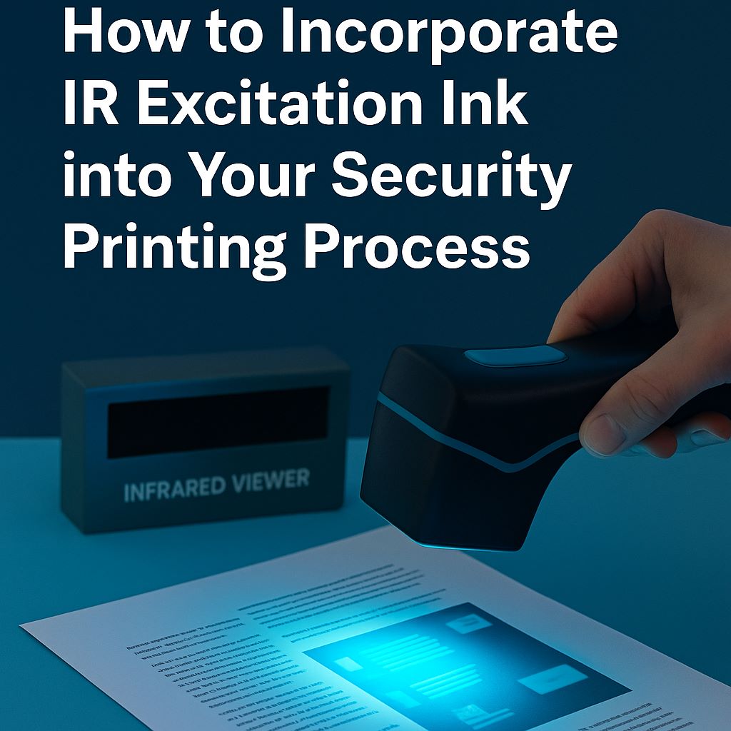 Incorporate IR Excitation Ink into Your Security Printing Process
