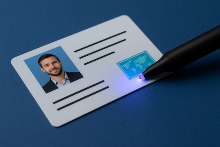 security ink for ID cards